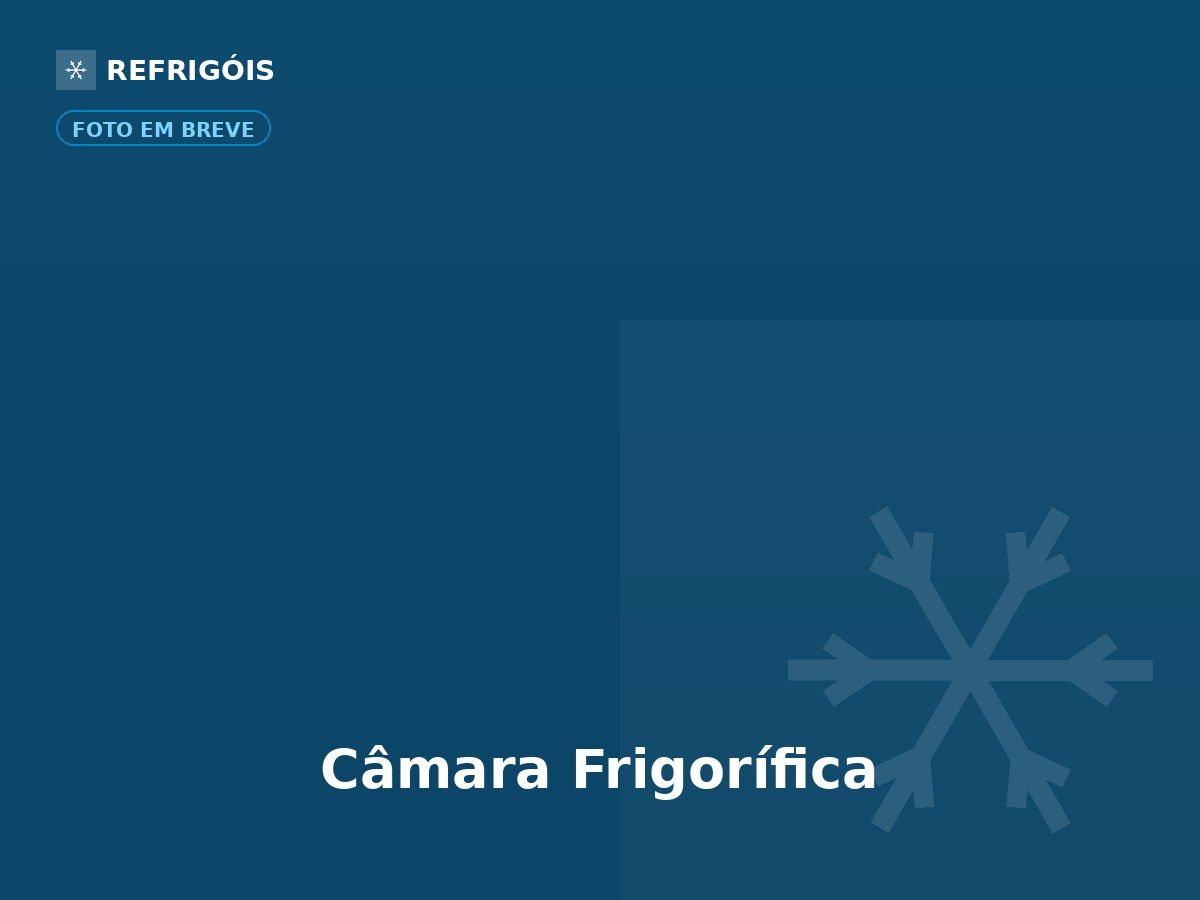 Câmara frigorífica industrial em painéis isotérmicos para estoque de produtos congelados