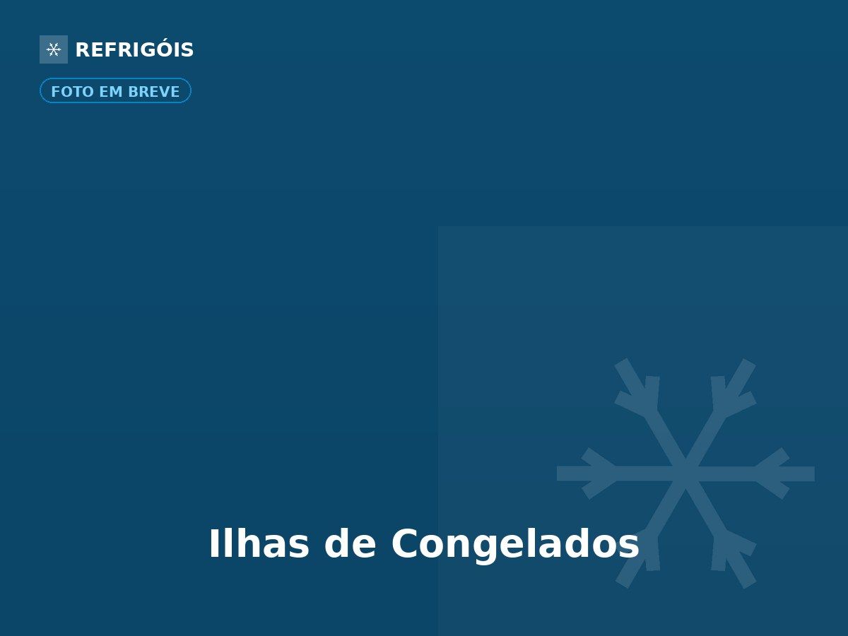 Ilhas de congelados tipo tandem instaladas em hipermercado
