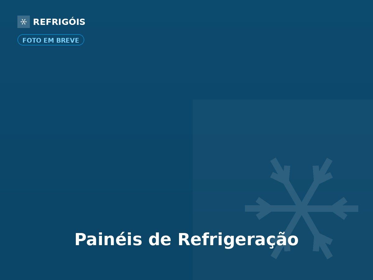 Painel elétrico de controle e supervisão de sistema de refrigeração industrial