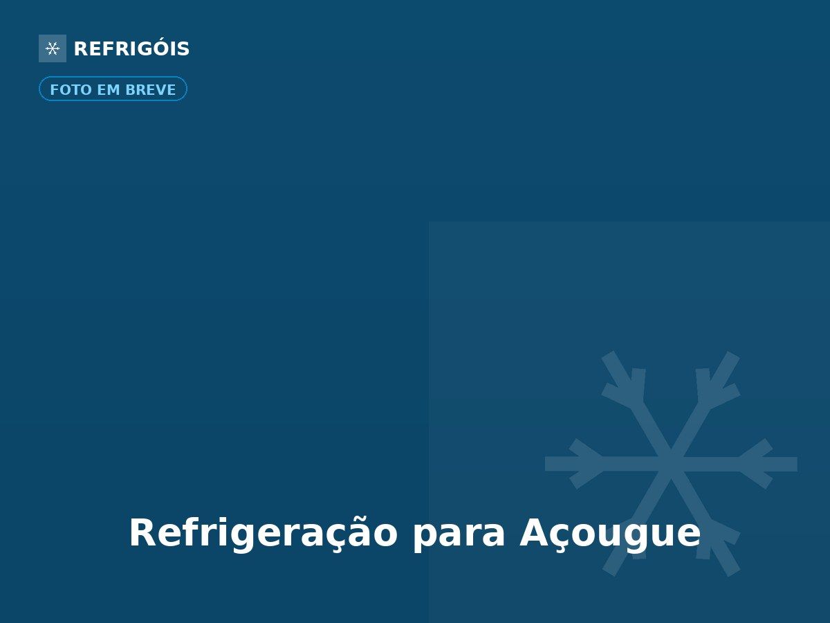 Balcão vitrine refrigerado para exposição de carnes em açougue