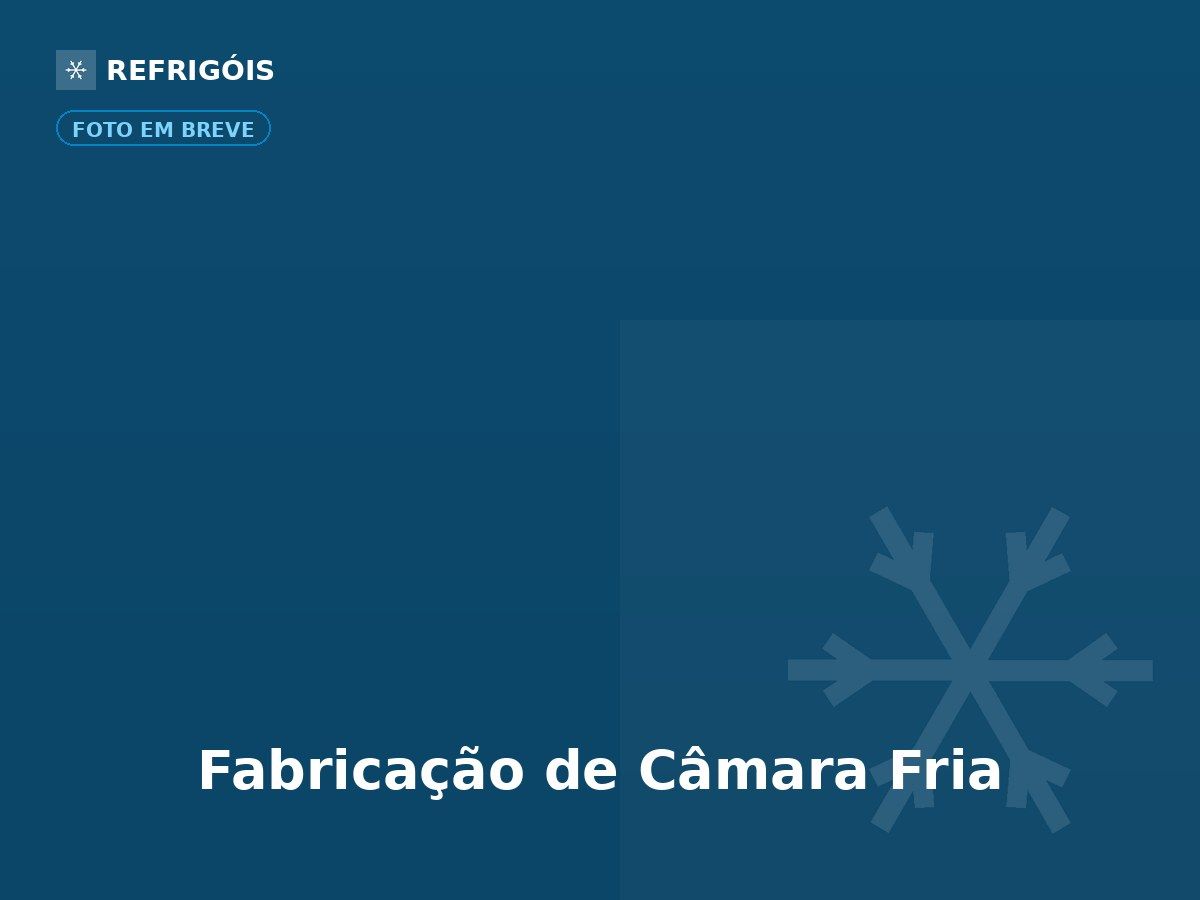 Montagem de câmara fria em painéis isotérmicos sob medida pela Refrigóis