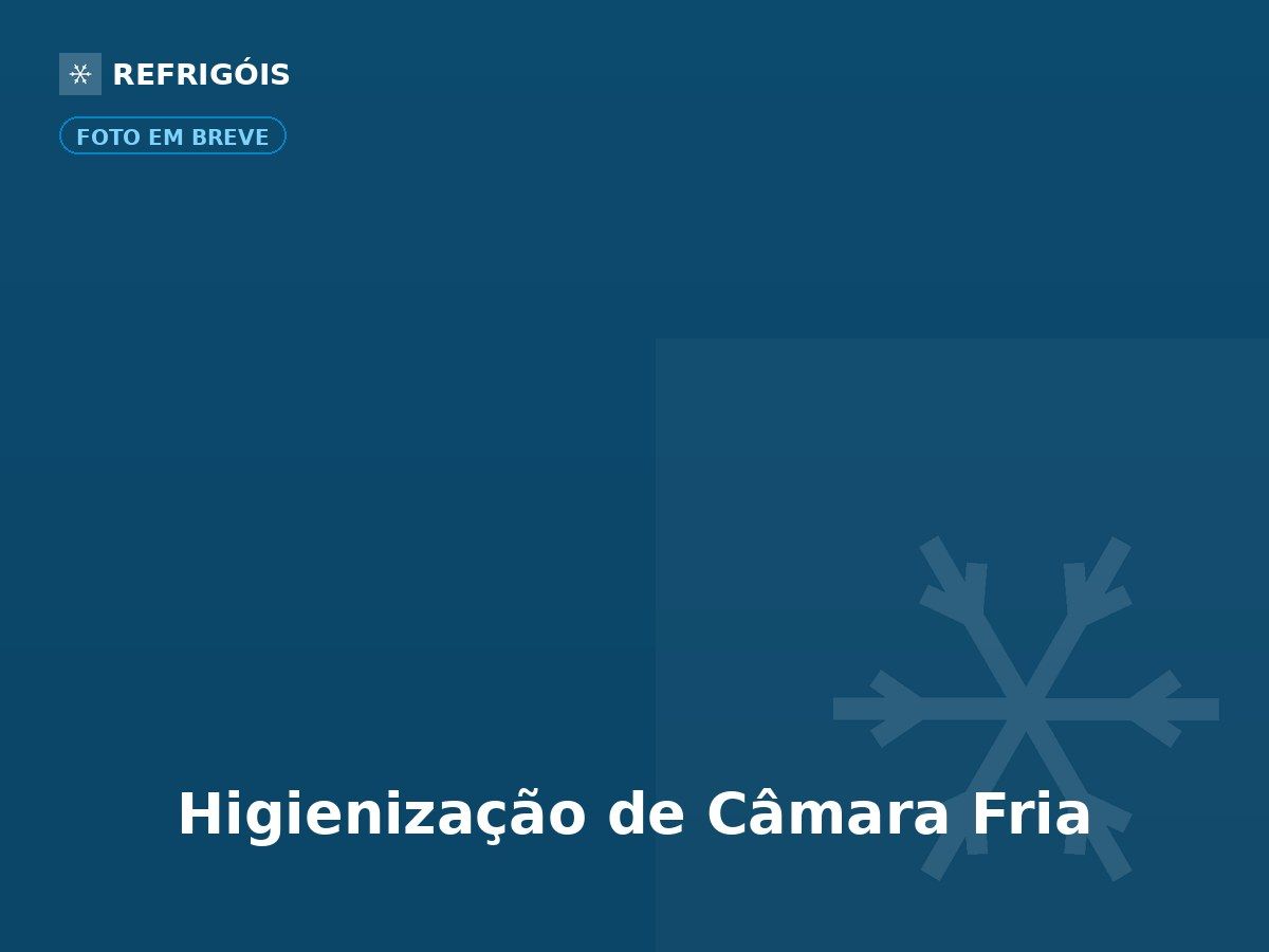 Higienização de Câmara Fria